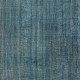 Contemporary Distressed Area Rug in Blue, Hand-woven and Hand-knotted in Turkey