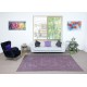 Purple Area Rug for Modern Interiors, Hand-Knotted in Turkey