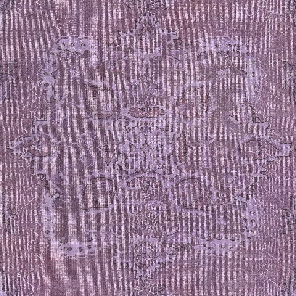 Purple Area Rug for Modern Interiors, Hand-Knotted in Turkey