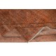 Handmade Bohemian Style Area Rug. Modern Orange Color Rug