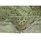 Handmade Turkish Wool Area Rug in Green, Modern Living Room Rug