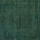 Modern Handmade Turkish Wool Area Rug in Dark Green