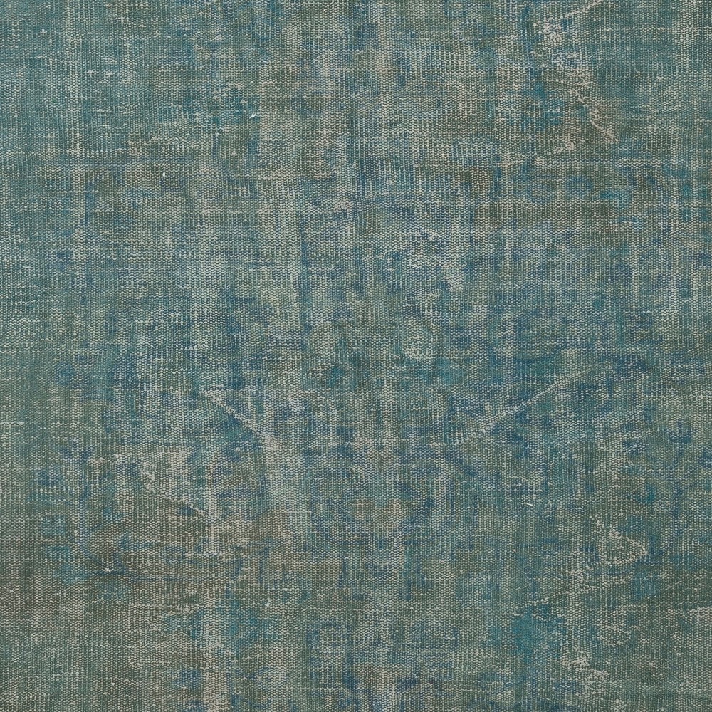 Contemporary Area Rug in Light Blue, Hand-woven and Hand-knotted in Turkey