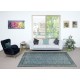 Blue Area Rug for Contemporary Interiors, Handmade in Turkey