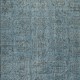 Blue Area Rug for Contemporary Interiors, Handmade in Turkey