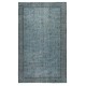 Blue Area Rug for Contemporary Interiors, Handmade in Turkey