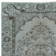 Light Blue Color Handmade Turkish Wool Area Rug for Modern Home and Office Decor