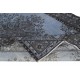 Modern Hand Knotted Blue Color Turkish Wool Area Rug with Medallion Design