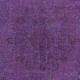 Contemporary Area Rug in Purple, Hand-Knotted in Turkey