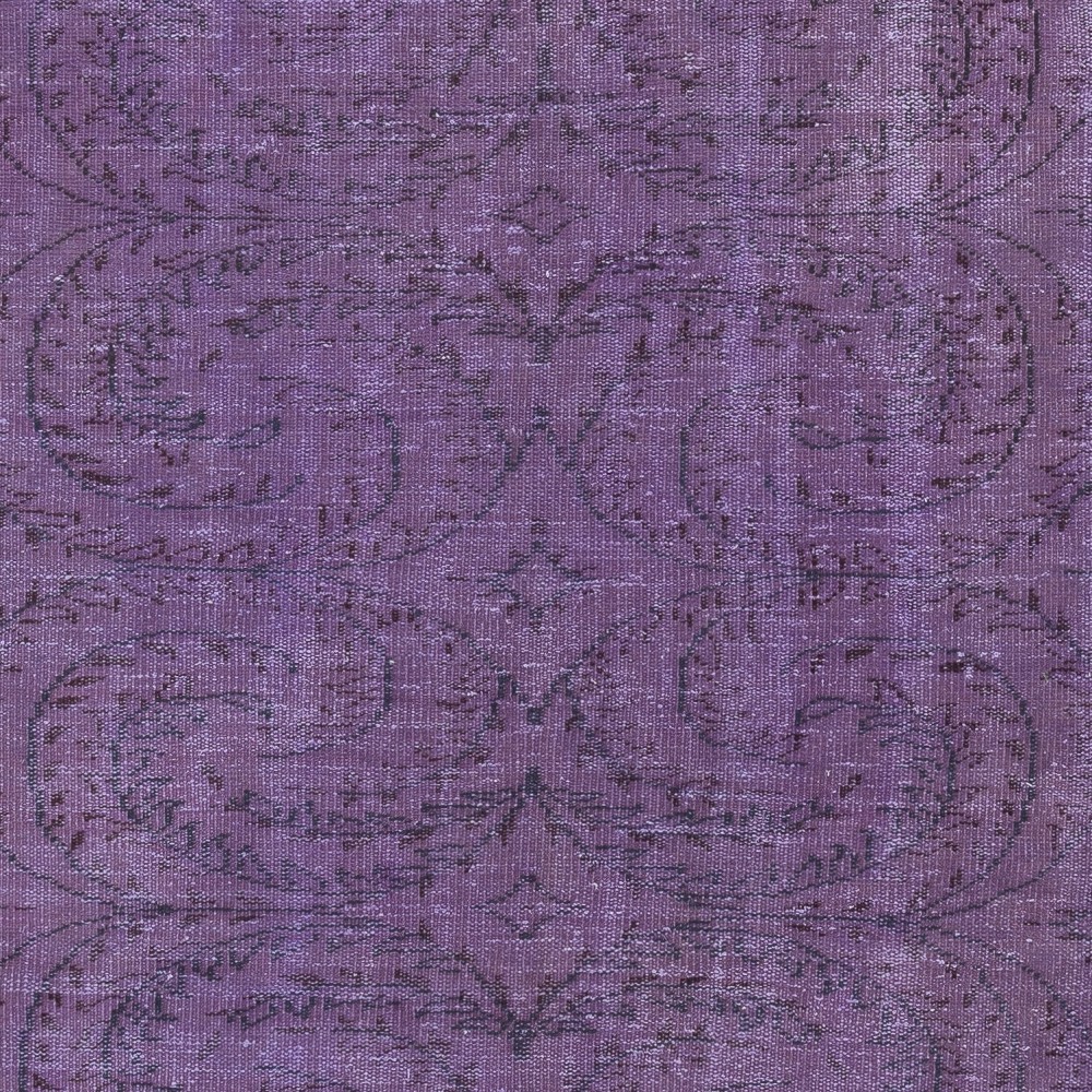 Modern Purple Color Rug, Handmade Turkish Floor Rug, Bohemian Home Decor