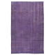 Modern Purple Color Rug, Handmade Turkish Floor Rug, Bohemian Home Decor