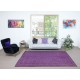 Modern Purple Color Area Rug, Handmade Turkish Floor Rug, Bohemian Home Decor