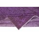 Modern Purple Color Area Rug, Handmade Turkish Floor Rug, Bohemian Home Decor