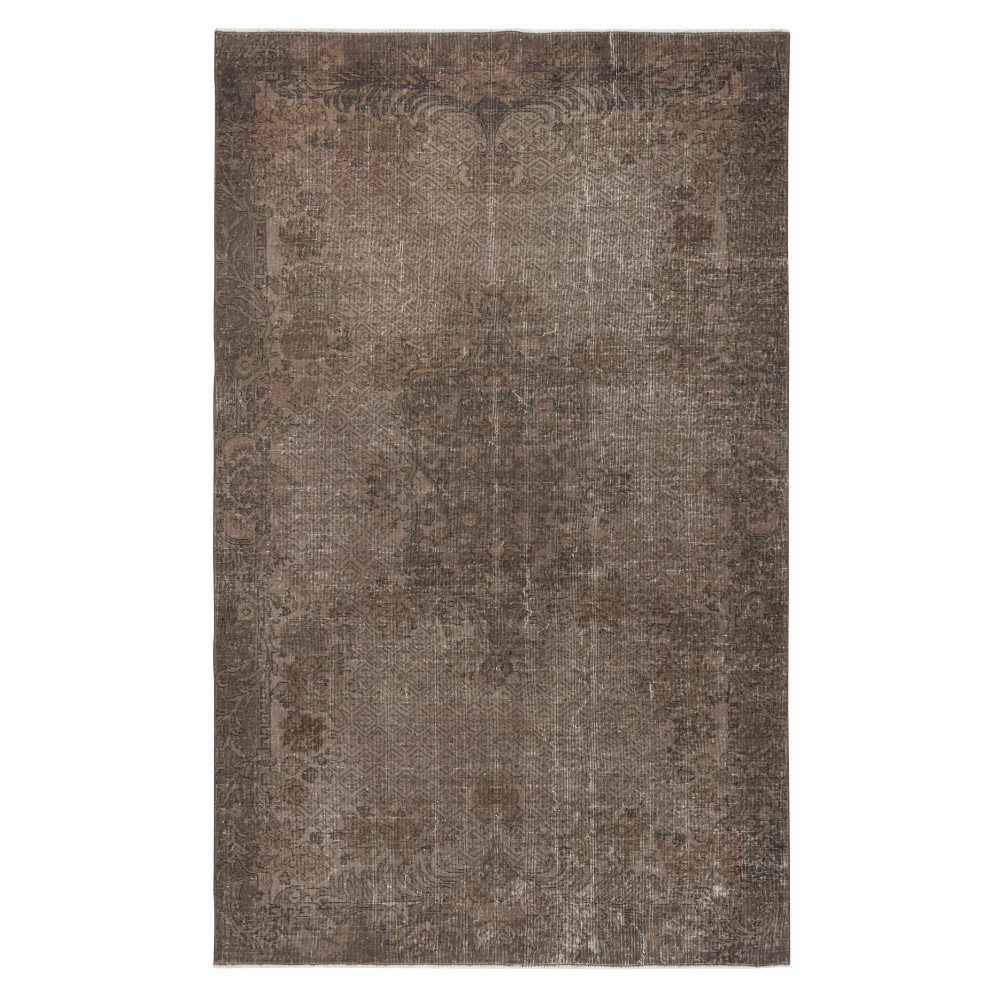 Handmade Area Rug for Kids Room. Brown Living Room Rug. Modern Bedroom Rug