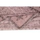 Pink Area Rug for Modern Interiors, Hand-Knotted in Turkey