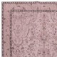 Pink Area Rug for Modern Interiors, Hand-Knotted in Turkey
