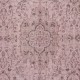 Pink Area Rug for Modern Interiors, Hand-Knotted in Turkey