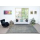 Distressed Blue Area Rug for Contemporary Interiors, Handmade in Turkey