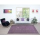 Purple Color Handmade Wool Rug from Turkey, Modern Home Decor