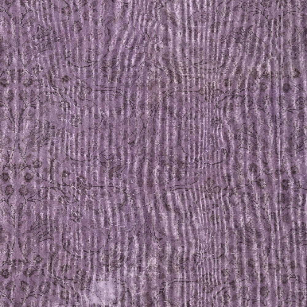 Purple Color Handmade Wool Rug from Turkey, Modern Home Decor
