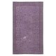 Purple Color Handmade Wool Rug from Turkey, Modern Home Decor