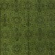 Modern Handmade Turkish Wool Area Rug with Floral Design and Green Background
