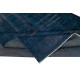 Navy Blue Color Handmade Turkish Area Rug for Contemporary Interiors