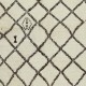 Moroccan Rug Made of Natural Undyed Wool, Handmade Diamond Design Tulu Carpet