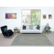 Decorative Handmade Turkish Wool Area Rug in Light Blue. Modern Floor Covering