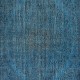 Decorative Handmade Turkish Wool Area Rug in Blue. Modern Floor Covering
