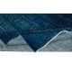 Modern Area Rug in Solid Navy Blue, Hand-woven and Hand-knotted in Turkey