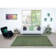 Modern Area Rug in Green. Hand-Knotted in Turkey