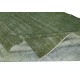 Modern Area Rug in Green. Hand-Knotted in Turkey