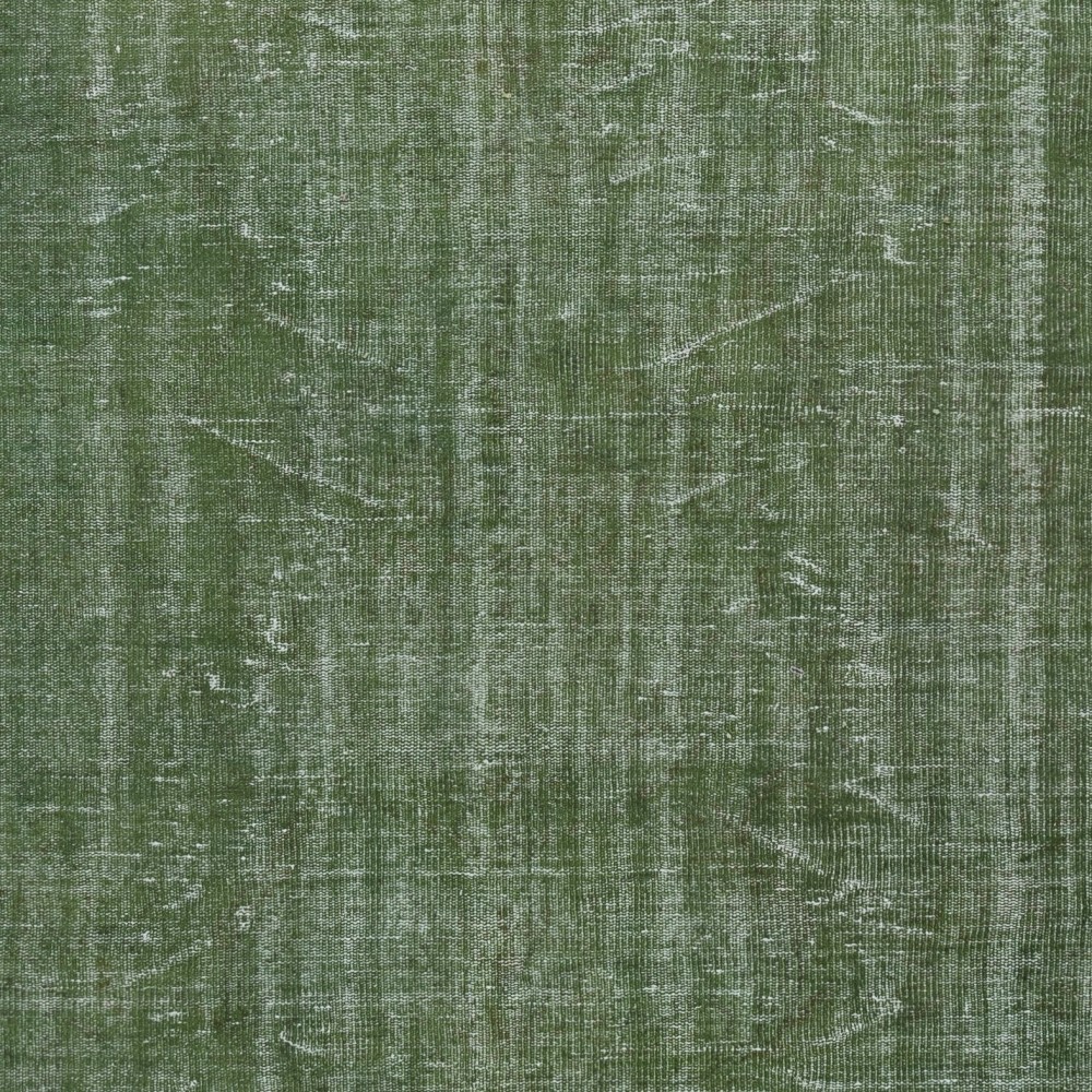 Modern Area Rug in Green. Hand-Knotted in Turkey