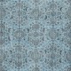 Modern Floral Patterned Area Rug in Blue, Hand-woven and Hand-knotted in Turkey