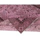 Contemporary Handmade Floral Patterned Turkish Wool Area Rug in Pink Color