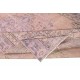 Modern Pink Color Over-Dyed Rug. Handmade Turkish Floor Rug. Bohemian Home Decor