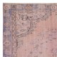 Modern Pink Color Over-Dyed Rug. Handmade Turkish Floor Rug. Bohemian Home Decor