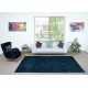 Contemporary Low Pile Area Rug in Nay Blue, Hand-woven and Hand-knotted in Turkey