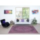 Purple Area Rug for Modern Interiors, Hand-Knotted in Turkey