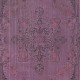 Purple Area Rug for Modern Interiors, Hand-Knotted in Turkey