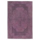 Purple Area Rug for Modern Interiors, Hand-Knotted in Turkey