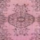 Handmade Anti-bacterial Wool Area Rug. Pink Color Hand Knotted Turkish Rug