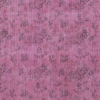 Hand Knotted Turkish Wool Area Rug in Pink. Floral Patterned Rug. Gift for Girls
