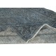 Modern Handmade Blue Color Turkish Wool Area Rug with Medallion Design