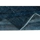 Contemporary Handmade Turkish Wool Area Rug in Navy Blue