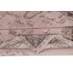 Vintage Handmade Turkish Wool Area Rug redyed in Pink Color for modern interiors