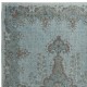 Medallion Design Modern Area Rug in Light Blue, Hand-woven and Hand-knotted in Turkey