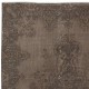 Hand Knotted Turkish Wool Area Rug in Brown. Modern Living Room Rug with Medallion Design. Home Gift Rug