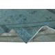 Chinese Art Deco Design Area Rug in Teal Blue, Hand-woven and Hand-knotted in Turkey